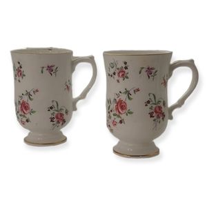 Vintage Royal Victoria Coffee Tea Mug Pink Roses Made in England